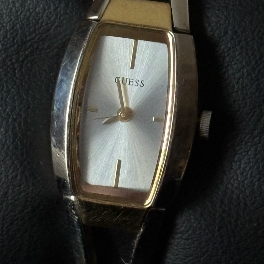 Guess Women's Silver and Black Watch - Picture 6 of 8
